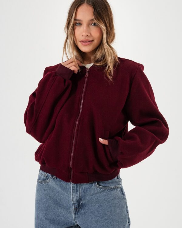 CAMPERA BOMBER PAÑO