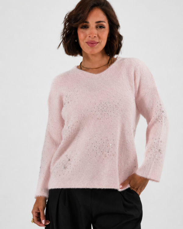 SACO CUELLO V CON STRASS - 010