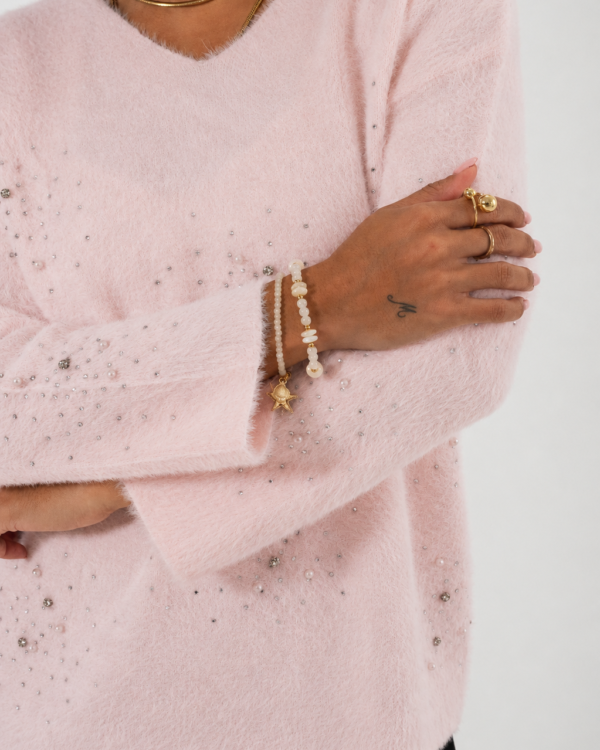 Alternative view of SACO CUELLO V CON STRASS - 010