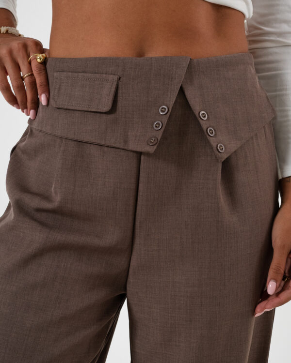 Alternative view of PANTALON CON CINTURA ANCHA - KS-328