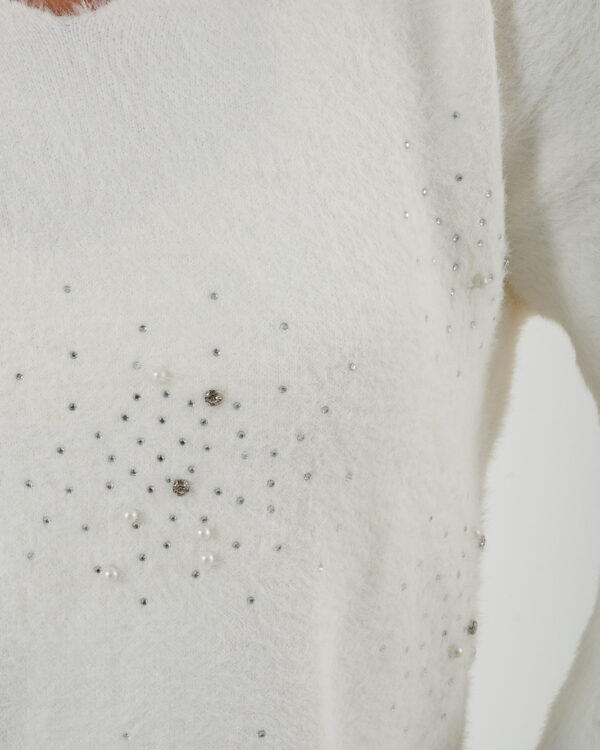 Alternative view of SACO CUELLO V CON STRASS - 010