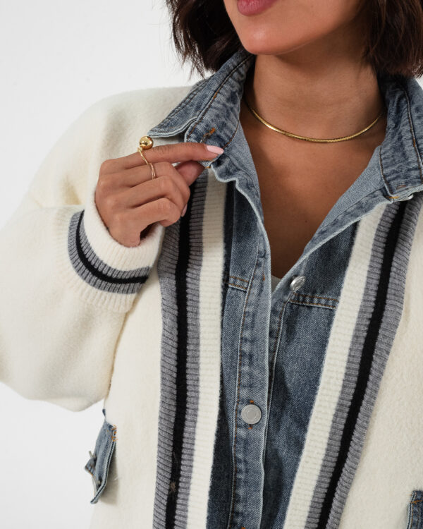 Alternative view of SACO SUETER CON JEANS - 068