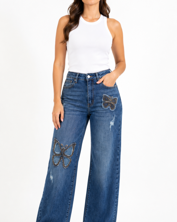JEAN WID LEG MARIPOSAS - A25R17
