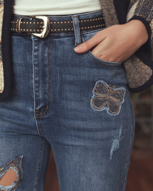 Alternative view of JEAN WID LEG MARIPOSAS - A25R17