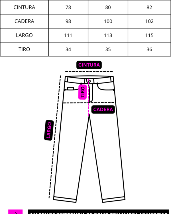 Alternative view of JEAN WID LEG STRASS - A25R20 PLUS SIZE