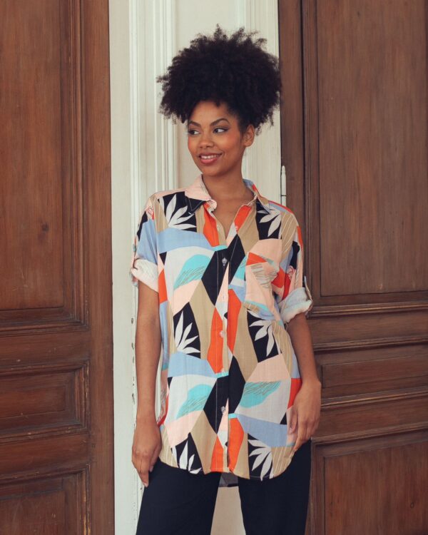 CAMISA ESTAMPADA LINO