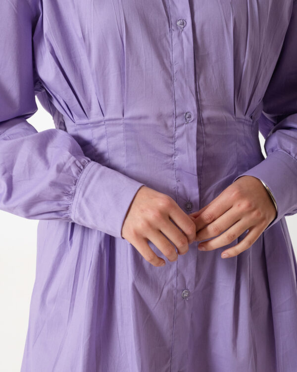 Alternative view of VESTIDO PINZADO POPLIN